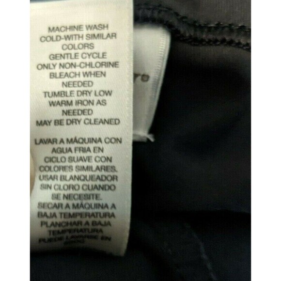 Zenergy by Chico's Crop Knit Pants Women's Size M Black Stretch Straight Leg - Picture 8 of 9